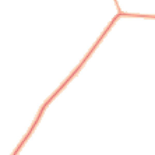 Daytime road noise heatmap for GU28 9JW