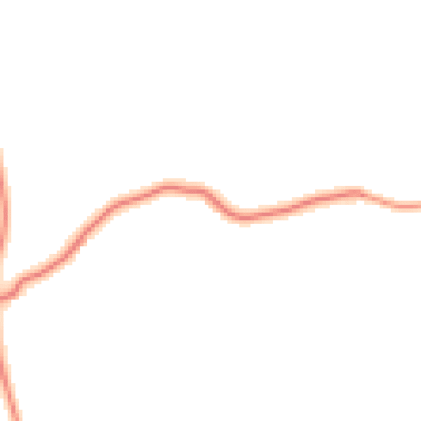 Daytime road noise heatmap for GU28 9JY