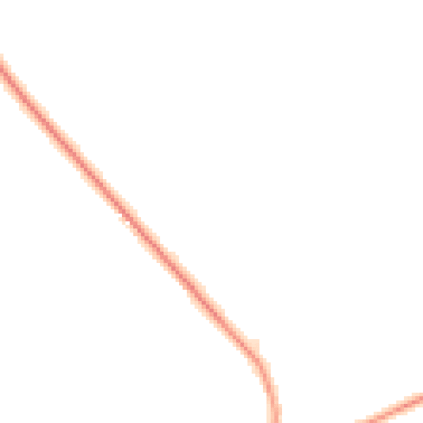 Night-time road noise heatmap for GU28 9NW