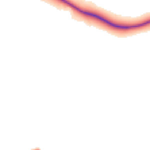 Daytime road noise heatmap for GU29 0AY