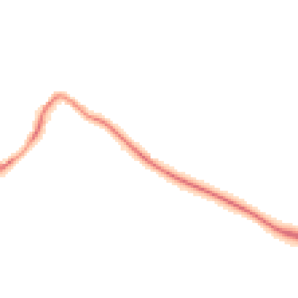 Night-time road noise heatmap for GU29 0BB