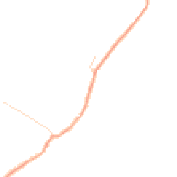 Daytime road noise heatmap for GU29 0BQ