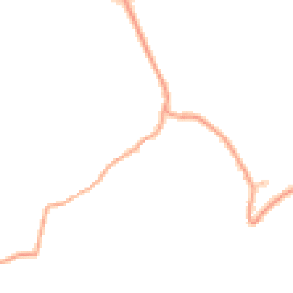 Daytime road noise heatmap for GU29 0DJ