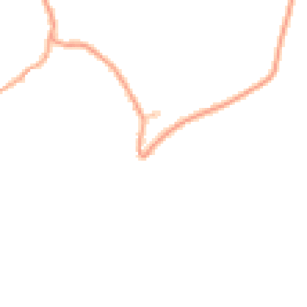 Daytime road noise heatmap for GU29 0DP