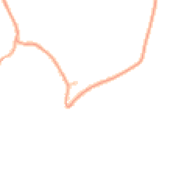 Daytime road noise heatmap for GU29 0DS