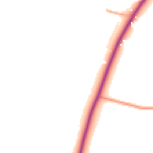 Daytime road noise heatmap for GU29 0HA