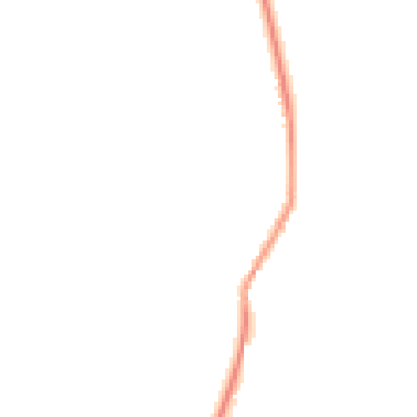 Night-time road noise heatmap for GU29 0HU