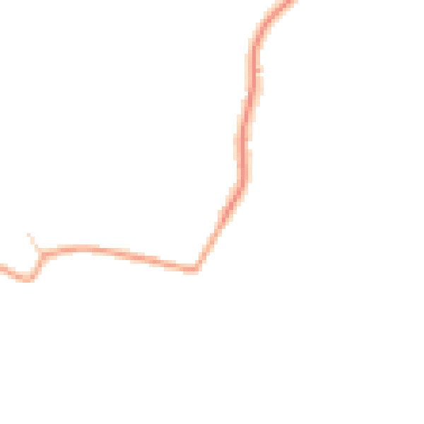Daytime road noise heatmap for GU29 0HZ