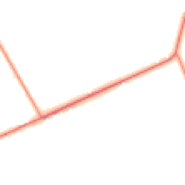 Daytime road noise heatmap for GU29 0JS