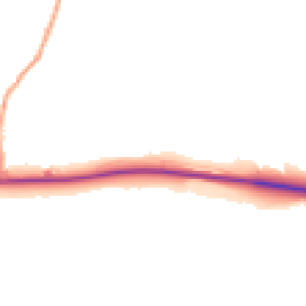 Daytime road noise heatmap for GU29 0JW