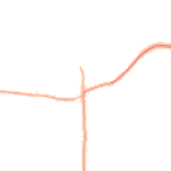 Daytime road noise heatmap for GU29 0JY