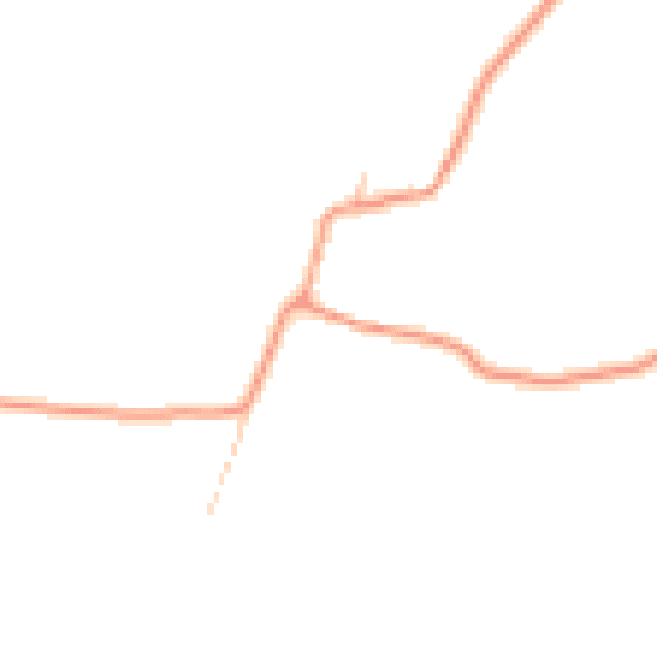 Daytime road noise heatmap for GU29 0LG