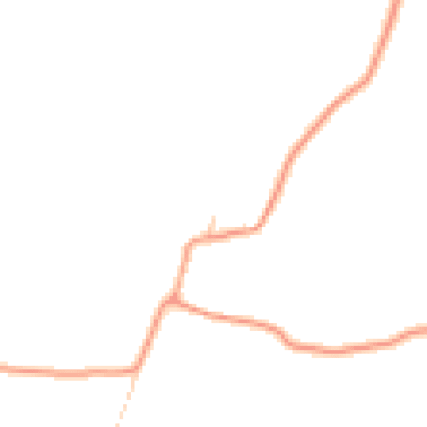Daytime road noise heatmap for GU29 0LQ
