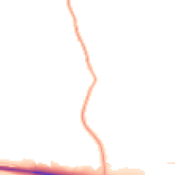 Daytime road noise heatmap for GU29 0PE