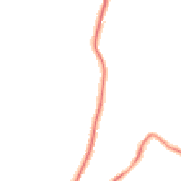 Night-time road noise heatmap for GU29 9AF