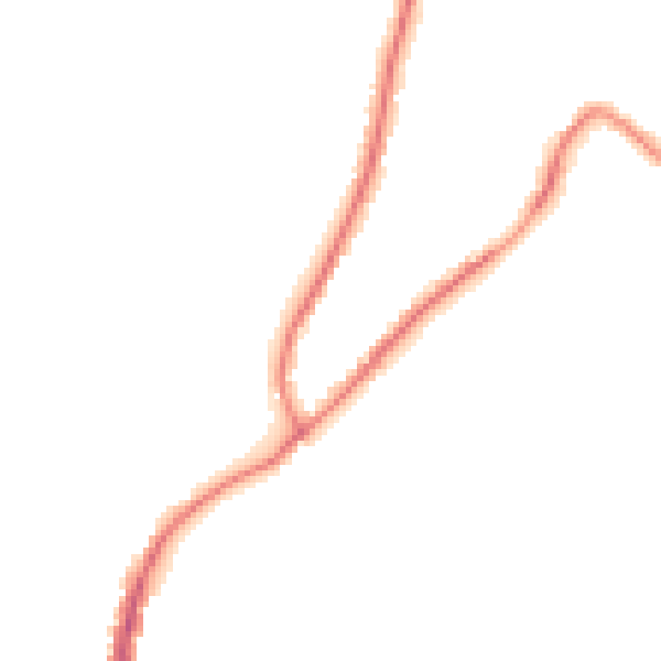 Night-time road noise heatmap for GU29 9AT