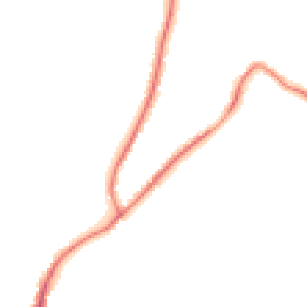 Night-time road noise heatmap for GU29 9AX