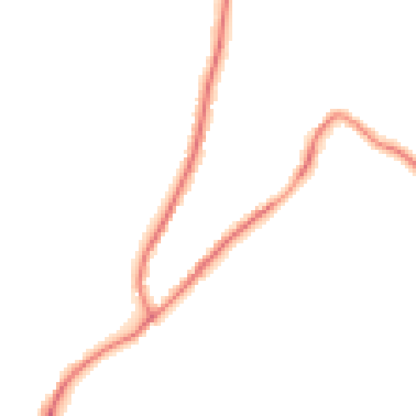 Night-time road noise heatmap for GU29 9BA