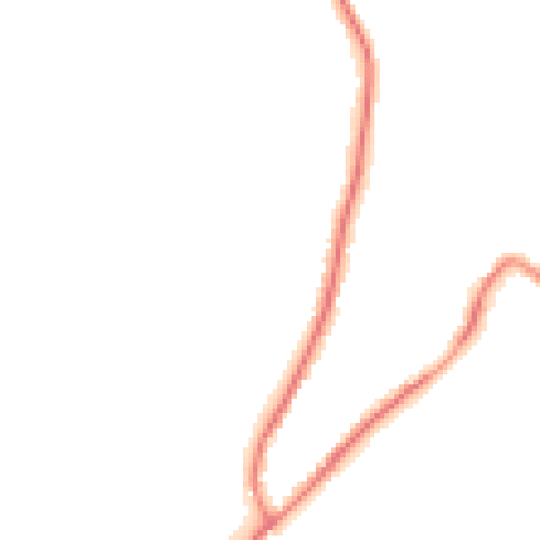 Night-time road noise heatmap for GU29 9BE