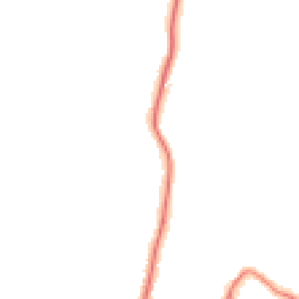 Night-time road noise heatmap for GU29 9BF