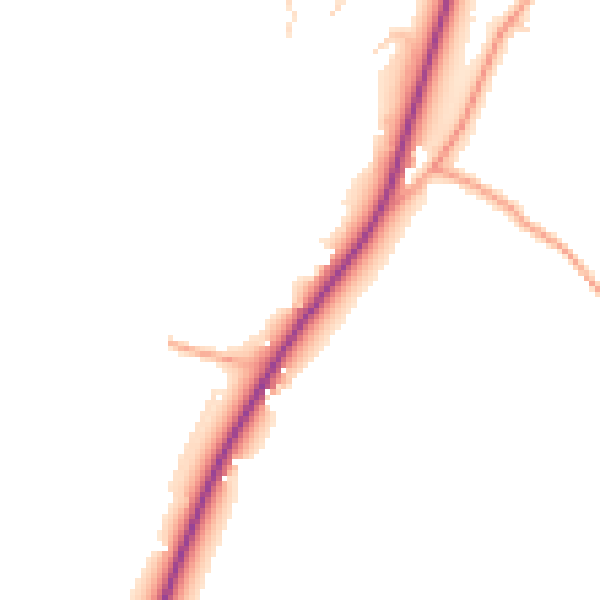 Daytime road noise heatmap for GU29 9QH