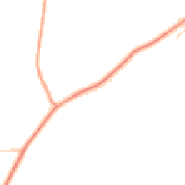 Daytime road noise heatmap for GU29 9RB