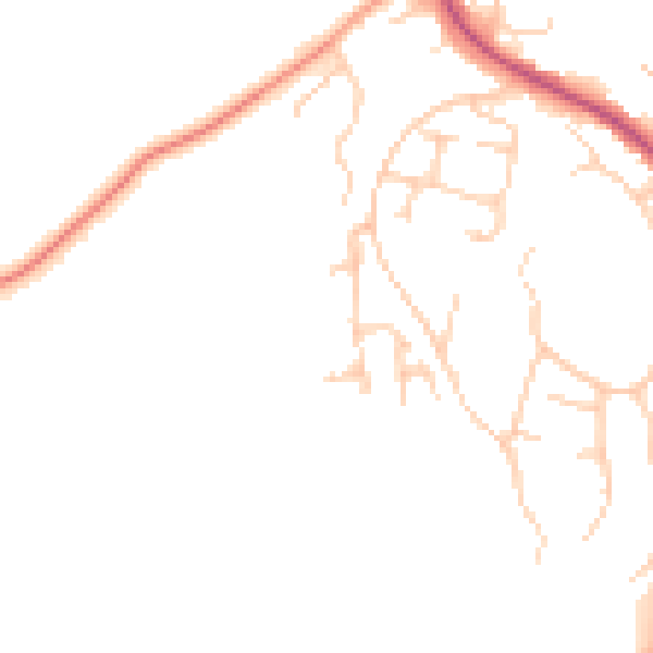 Daytime road noise heatmap for GU29 9TH