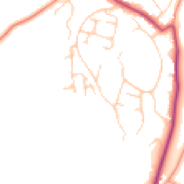Daytime road noise heatmap for GU29 9TT