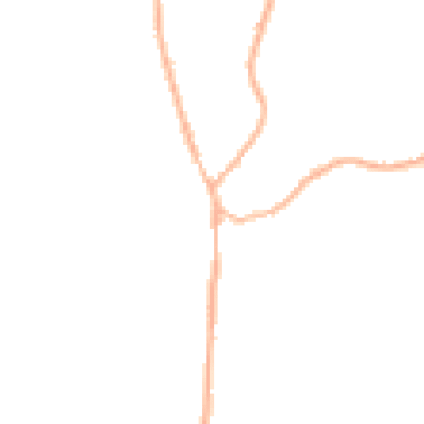 Night-time road noise heatmap for GU30 7AB