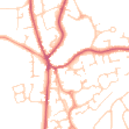 Daytime road noise heatmap for GU30 7AL