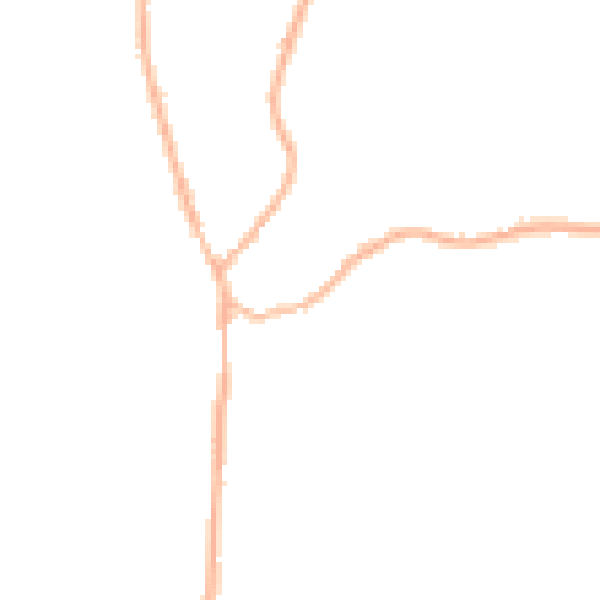 Night-time road noise heatmap for GU30 7AL