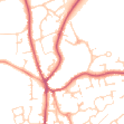 Daytime road noise heatmap for GU30 7AN