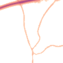Night-time road noise heatmap for GU30 7AS