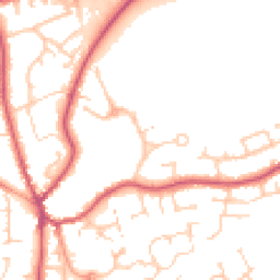 Daytime road noise heatmap for GU30 7BD