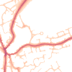 Daytime road noise heatmap for GU30 7BE
