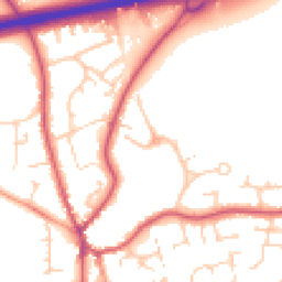 Daytime road noise heatmap for GU30 7BJ
