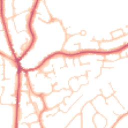 Daytime road noise heatmap for GU30 7BL