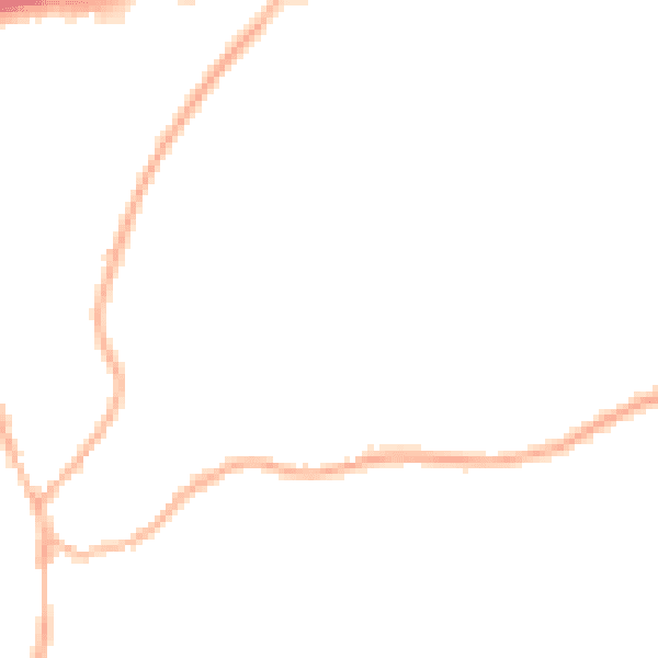 Night-time road noise heatmap for GU30 7BQ