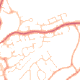 Daytime road noise heatmap for GU30 7BS