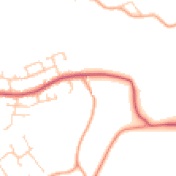 Daytime road noise heatmap for GU30 7DB