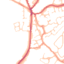 Daytime road noise heatmap for GU30 7DJ
