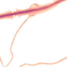 Night-time road noise heatmap for GU30 7GH