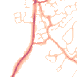 Daytime road noise heatmap for GU30 7HB