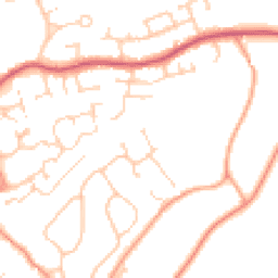 Daytime road noise heatmap for GU30 7HZ