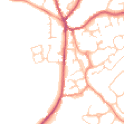 Daytime road noise heatmap for GU30 7JB