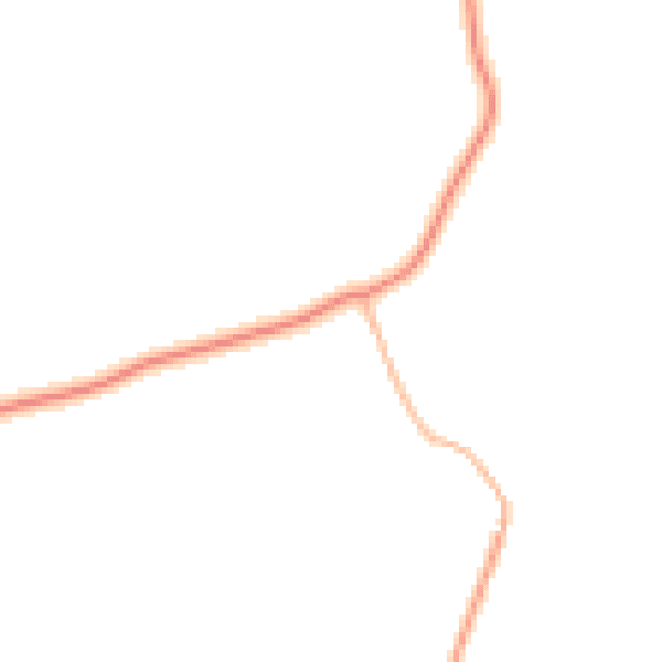 Daytime road noise heatmap for GU30 7NE