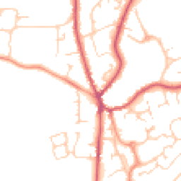 Daytime road noise heatmap for GU30 7NT