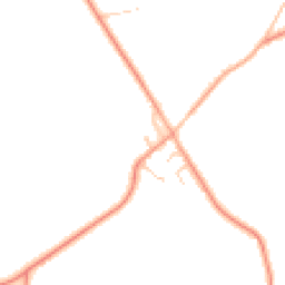 Daytime road noise heatmap for GU30 7NW