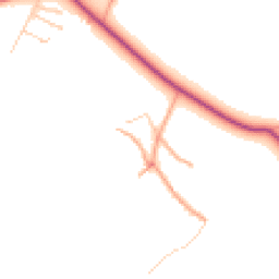 Daytime road noise heatmap for GU30 7QN