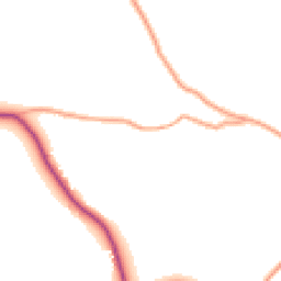 Daytime road noise heatmap for GU30 7RQ